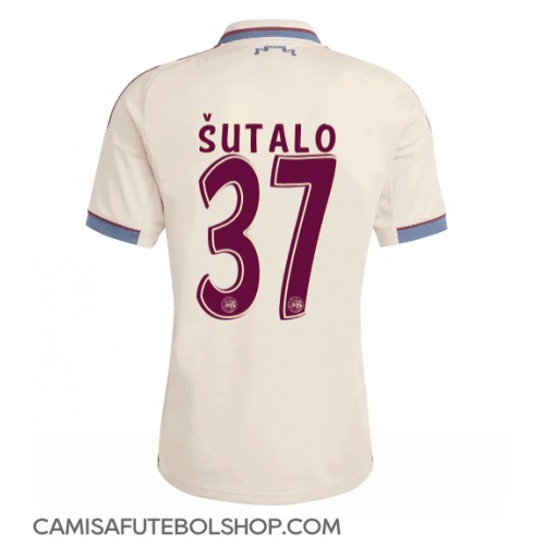Camisa de time de futebol Ajax Josip Sutalo #37 Replicas 3º Equipamento 2025-26 Manga Curta Camisa de time de futebol Ajax Josip Sutalo #37 Replicas 3º Equipamento 2025-26 Manga Curta